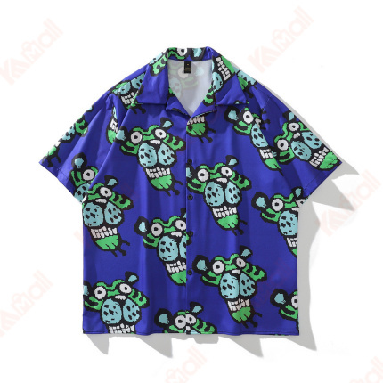 navy blue youth pop casual shirts